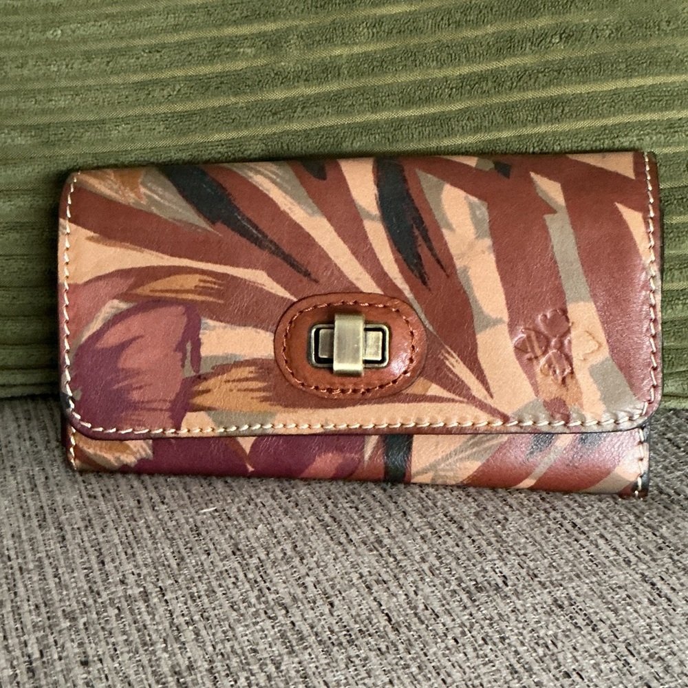 Patricia Nash Multicolor Floral Leather Wallet